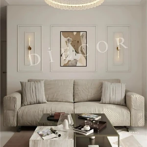 Boyanabilir Dekoratif 5 Adet Hazır Kesimli Çerçeve Duvar Çıtası