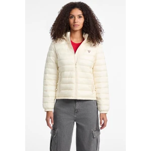 Kadın Gj Hooded Puffer Mont - Krem