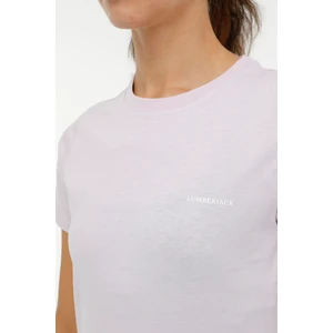 W-CT122 Basıc C Neck T-Sh Lila Kadın Kısa Kol T-Shirt