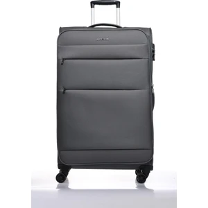 Pierre Cardin Ultra Light Hafif Lüx Kumaş Büyük Boy Valiz Antrasit 04PC4200