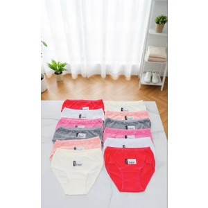 Kız 12‘li Çocuk Kilot Pamuklu Bikini