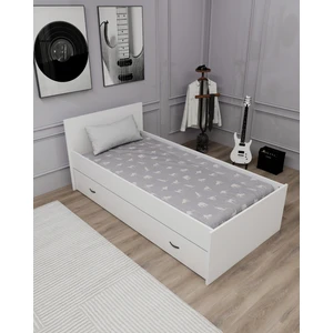 Sofia 90x190 Yatak Uyumlu 2 Kişilik Yavrulu Karyola, Beyaz - Sofia