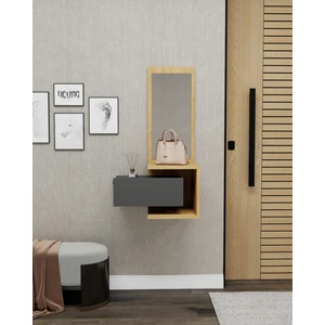 Stella Çekmeceli Duvara Monte Aynalı Dresuar Safirmeşe Antrasit - Stella