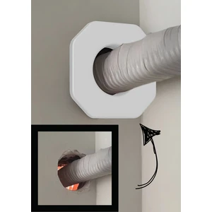 Metal Tablo Dekor Klima Borusu Delik Kapatma Dekoratif Boru Kapağı - Sekizgen Köşeli Şık Tasarım