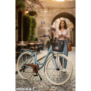 Sorrento-S Şehir Bisikleti 44 cm V 26 Jant 7 Vites Bebek Mavisi Silver