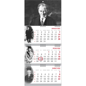 Sticker Art 2026 Atatürk Gemici Denizci Duvar Takvimi 33 x 77,5 cm