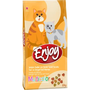 Renkli Taneli Tavuklu 10 kg Yetişkin Kedi Maması