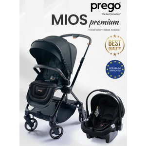 Mios Premium Travel Sistem Çift Yönlü Kompakt Katlanabilir Bebek Arabası Siyah 2099 Siyah