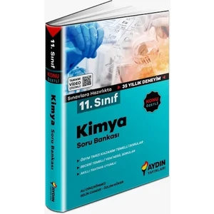 Aydın Yayınları 11. Sınıf Kimya Soru Bankası 344 Sayfa Yeni Sınav Sistemine Uygun