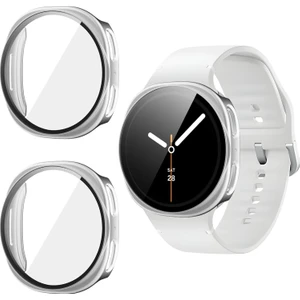 Galaxy Watch 8 40MM ile Uyumlu 2 Adet Sert Kasa ve Ekran Koruyucu Kılıf – Darbeye Dayanıklı, Şeffaf ve Ince Tasarım