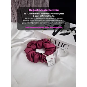 Kadın Saten Toka - Gecenin Kızı – Tekli Lüks Lastik Model Scrunchie