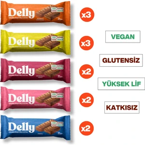 Çikolata Kaplı - Meyveli Bar Karışık Kutu 35g X 12 Adet