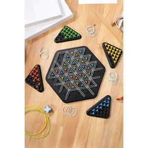 Üçgen Zincir Satranç Lastikli Zeka Oyunu Chain Chess