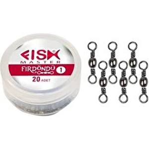 Fish Master Ikili Fırdöndü Inox Siyah Nikel 20 Adet 1.8 cm Uzunluk Dayanıklı Malzeme