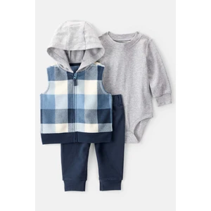 Erkek Bebek Lacivert Yelekli Set