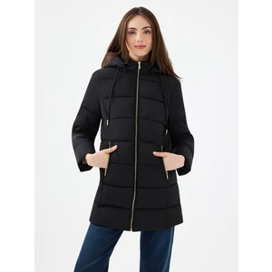 Regular Fit Siyah Kadın Mont LF2041091