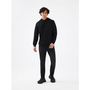 Regular Fit Siyah Erkek Sweatshirt LF2041082