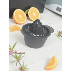 Narenciye Sıkacağı/ Limon, Portakal Sıkacağı 350 ml Hazneli Sert Plastik Gri