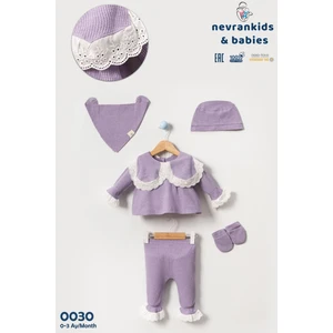 Kız Bebek Fistolu Waffle Hastane Çıkışı 5'li Yeni Doğan Seti 0-3 Ay