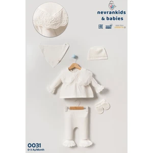 Kız Bebek Fistolu Waffle Hastane Çıkışı 5'li Yeni Doğan Seti 0-3 Ay