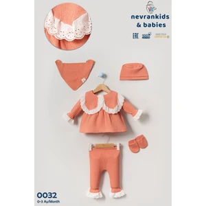 Kız Bebek Fistolu Waffle Hastane Çıkışı 5'li Yeni Doğan Seti 0-3 Ay