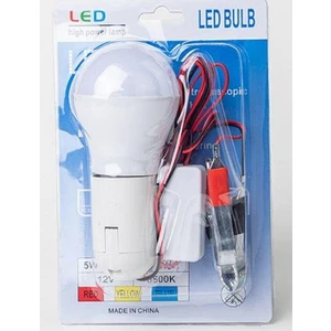 LED TR-26549 12 Volt 5 Watt 6500K Beyaz LED Ampul Tamirci Kamp Akü Maşalı Çalışma Lambası Aydınlatma