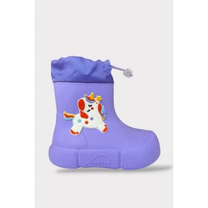 Çocuk Kışlık Su Geçirmez Yağmur Botu Lila
