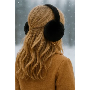 Kadın Kışlık Peluş Katlamalı Kulaklık – Kulakları Sıcak Tutan Yumuşak ve Şık Model