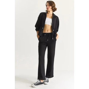 Kadın Yumuşak Dokulu Bel Ayarlamalı Ceket Pantolon Modal Takım