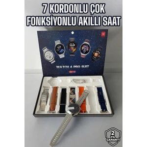 Akıllı Saat 7 Kordonlu Yeni Nesil Arama Cevaplayan Çok Fonksiyonlu