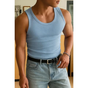 Erkek Kaşkorse Kumaş Fitilli Atlet