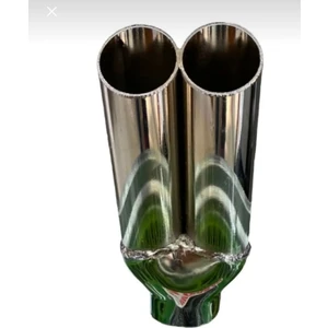 Ünıversal Krom Çift Egzoz Ucu