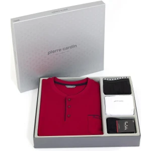 Erkek Bordo  Penye  Pijama Takımı Kutulu Damat Çeyiz Seti R.o.2.0.0.z.e.0.0.l.t.