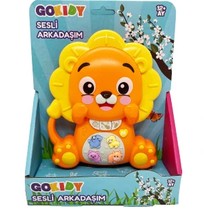 Sesli ve Eğitici Bebek Oyuncağı – Işıklı, Hayvan Sesli, 12 Ay ve Üzeri Çocuklar Için - Aslan