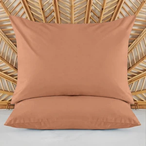 Soft Basic 2'li Yastık Kılıfı - Karamel - 50X70 cm