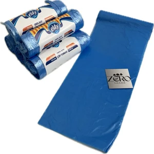 Mavi Orta Boy Çöp Poşeti 55X60 cm – 5 Rulo / 100 Adet