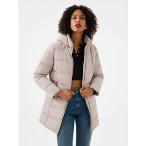 Regular Fit Bej Kadın Mont LF2041091