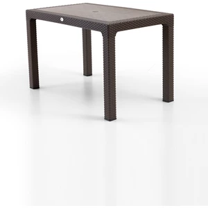Rattan 75X125 cm Masa Kahve