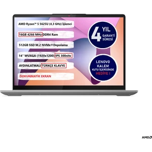 Ip Flex5 2 In 1 14ABR8 Amd Ryzen™ 5 5625U 16GB 512 GB SSD 14" Touch 82XX00JTTX Freedos Dokunmatik Bilgisayar