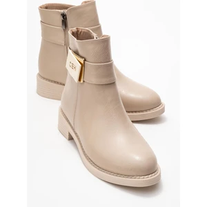 Yan Aksesuar Tokalı Kadın Bot Ten Cilt