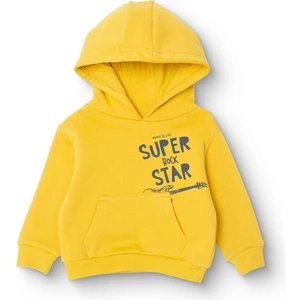 Hellobaby Erkek Bebek Cool Boy Kapüşonlu Sweatshirt Iki Iplik Kapüşonlu Yaka Uzun Kol