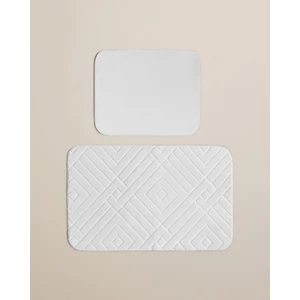 Twillow Banyo Paspası Seti 60X100 cm + 50X60 cm Açık Gri