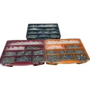 Mgk Hidrolik 12 Parça 11 Çeşit Siyah Vida+Dübel Seti 362 Pcs