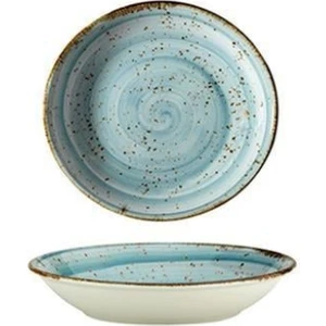 Atlantis Eo 20 cm Çukur Tabak Mavi Boyalı