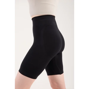 Yüksek Bel Şekillendirici Korse Tayt, Dikişsiz Vücut Sıkılaştıran, Kalça ve Basen Toparlayıcı,ten/siyah