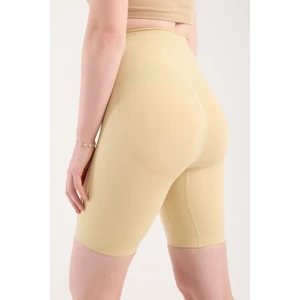 Yüksek Bel Şekillendirici Korse Tayt, Dikişsiz Vücut Sıkılaştıran, Kalça ve Basen Toparlayıcı,ten/siyah