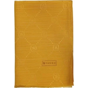 Monogram Pamuk İpek Şal 30011260-Koyu Sarı
