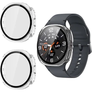 Galaxy Watch 8 40MM ile Uyumlu 2 Adet Sert Kasa ve Ekran Koruyucu Kılıf – Darbeye Dayanıklı, Şeffaf ve Ince Tasarım