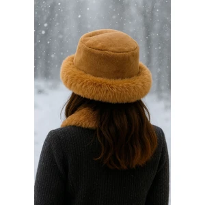 Kadın Kışlık Peluş Şapka – Tesettüre Uygun, Sıcak Tutan (60-62 Cm)