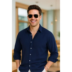 Erkek Uzun Kollu Regular Sofya Keten Gömlek